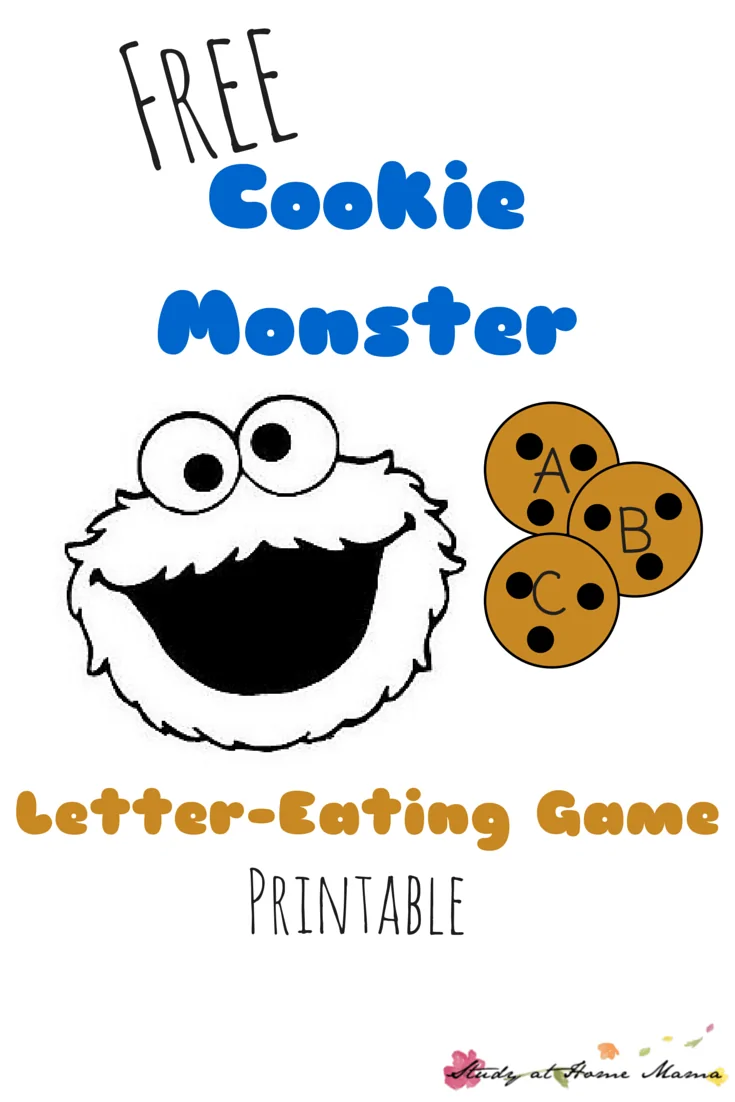 Free Cookie Monster Letter-Eating Game Printable: Hands-on alphabet learning with an easy tissue box toy