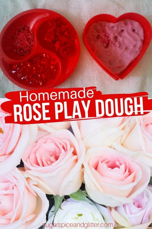 Valentine’s Day Rose-Scented Play Dough