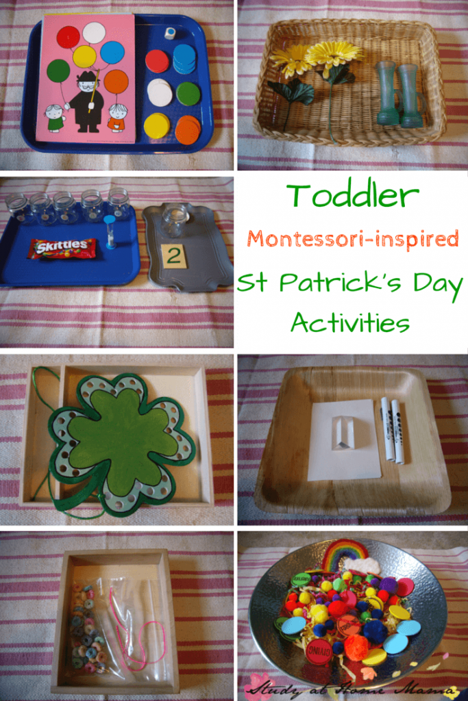 Montessori-inspired Toddler St Patrick's Day Activities and Trays