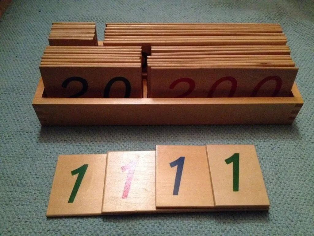 Montessori Materials Review by Study-at-Home Mama #numbercards