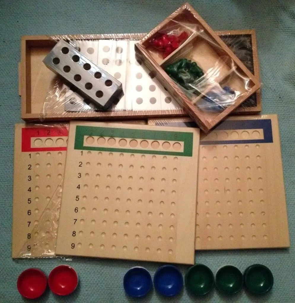 Montessori Math Materials Review by Study-at-Home Mama #division