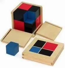 Learning How to Use the Montessori Binomial Cube