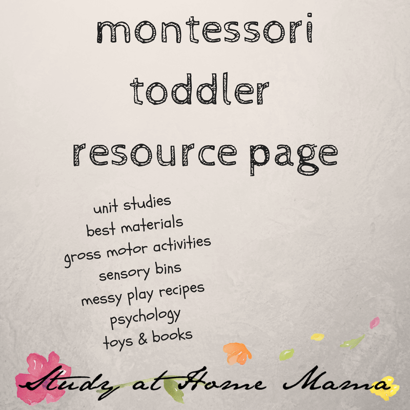 Montessori Toddler Resource Page