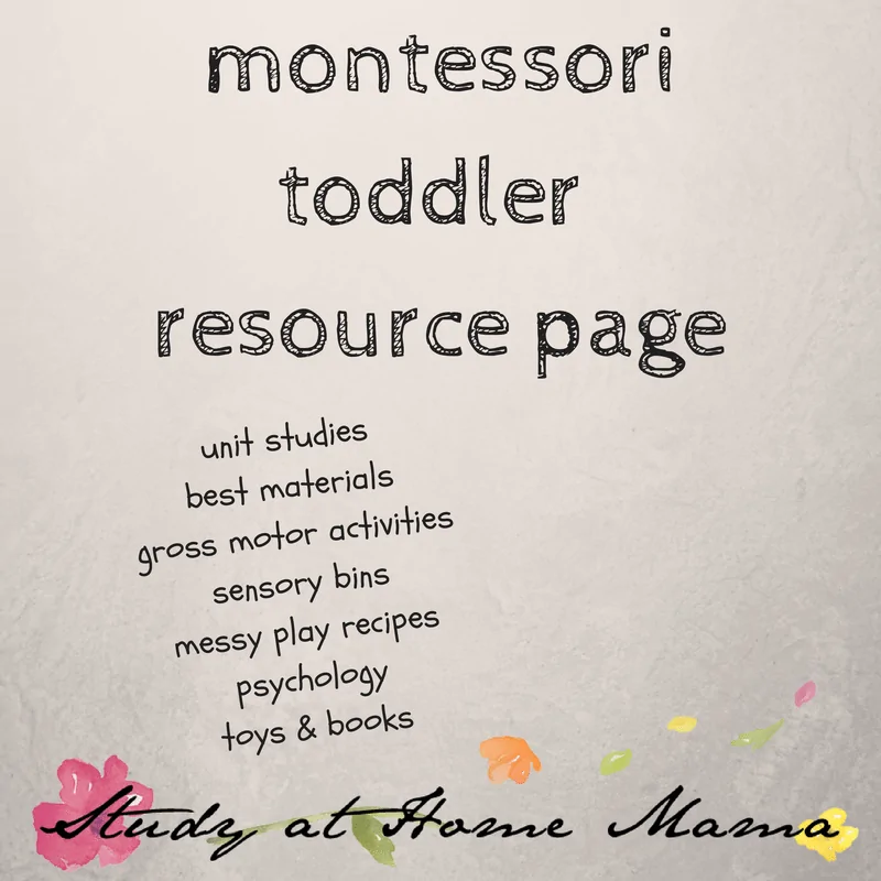 Montessori Toddler Resource Page