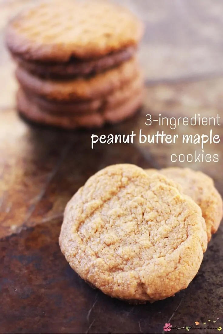 Kids' Kitchen: 3-ingredient peanut butter maple cookies, an easy and delicious cookie kids can make - and a fun twist on traditional peanut butter cookies!