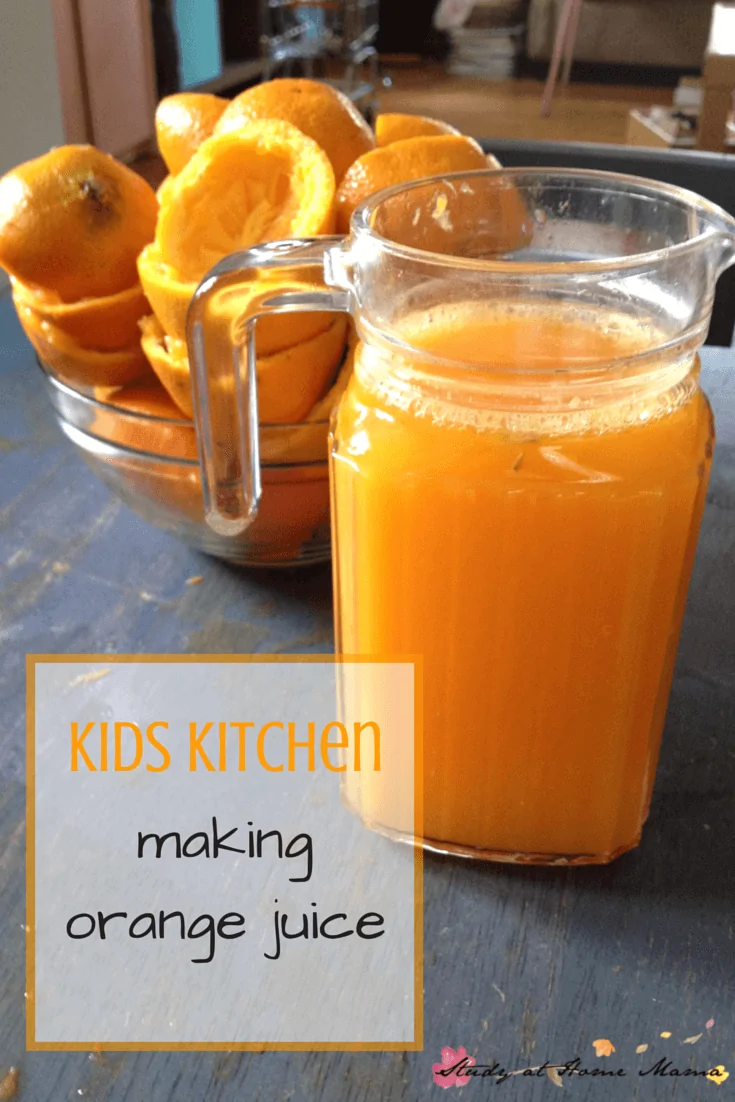 Kids Kitchen: Making Orange Juice, Montessori Practical Life Work
