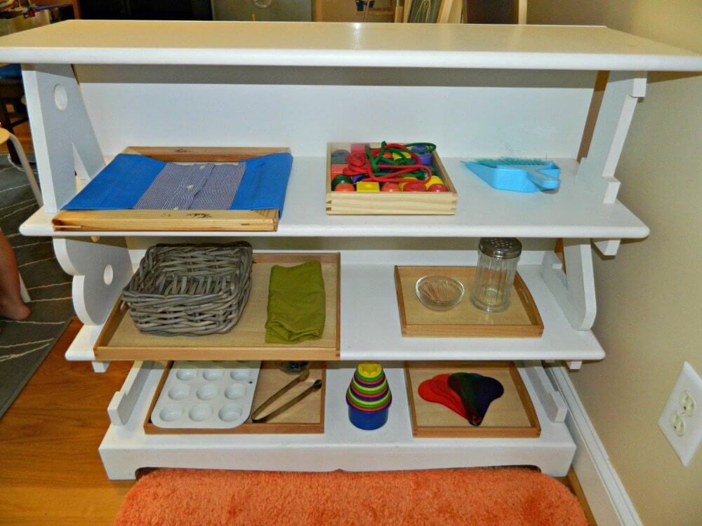 Practical Life Shelf #30daystoMontessori