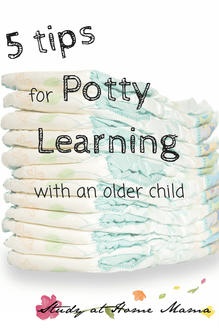 5 tips for potty learning with an older child
