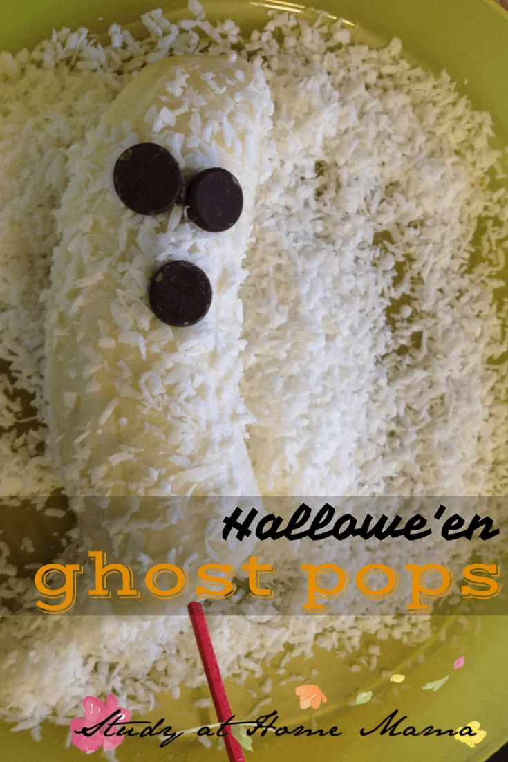 Halloween Ghost Pops: A healthy Halloween snack for kids