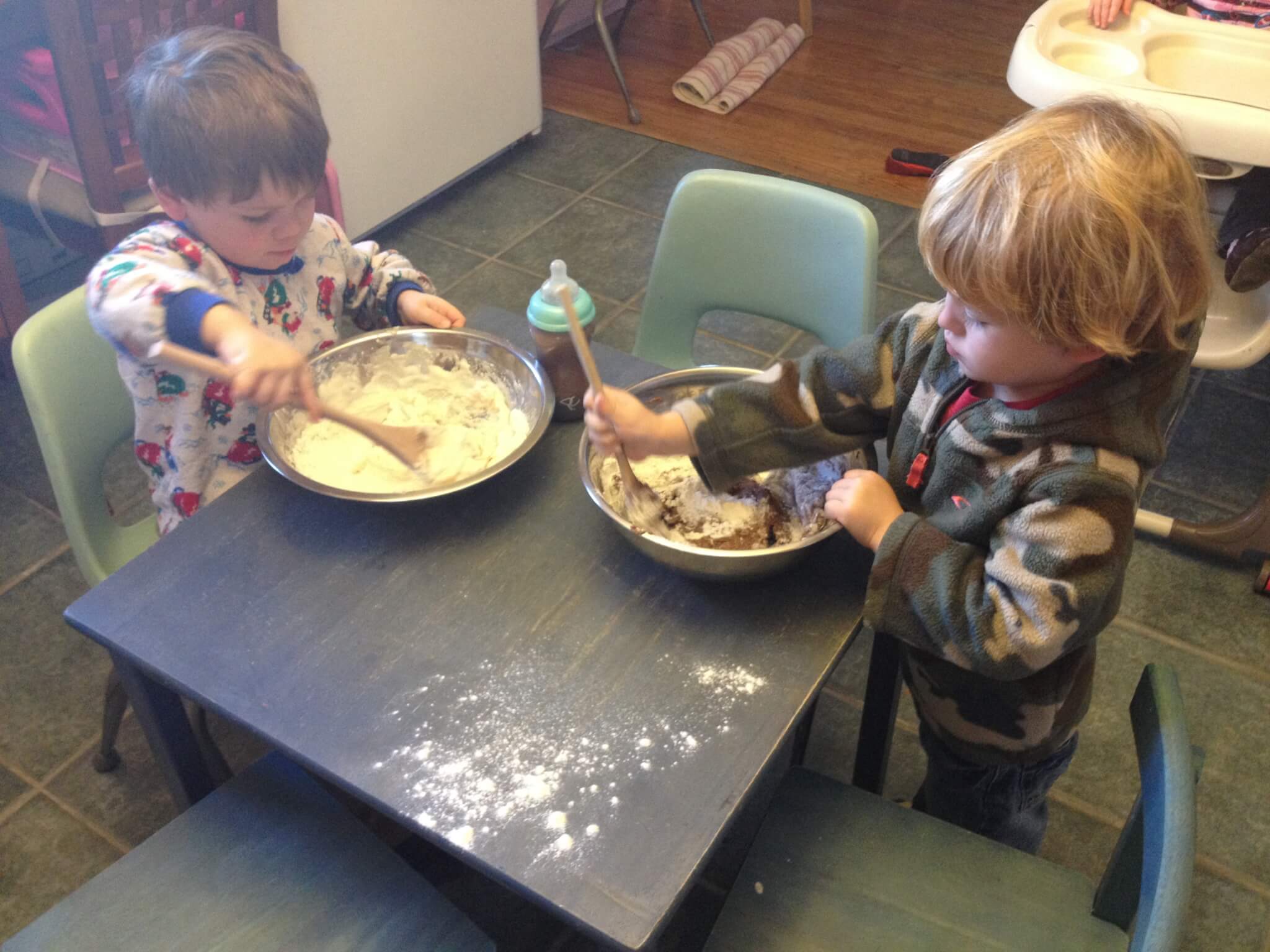 Making Homemade Play Dough in the Kids Kitchen: Let Kids Help