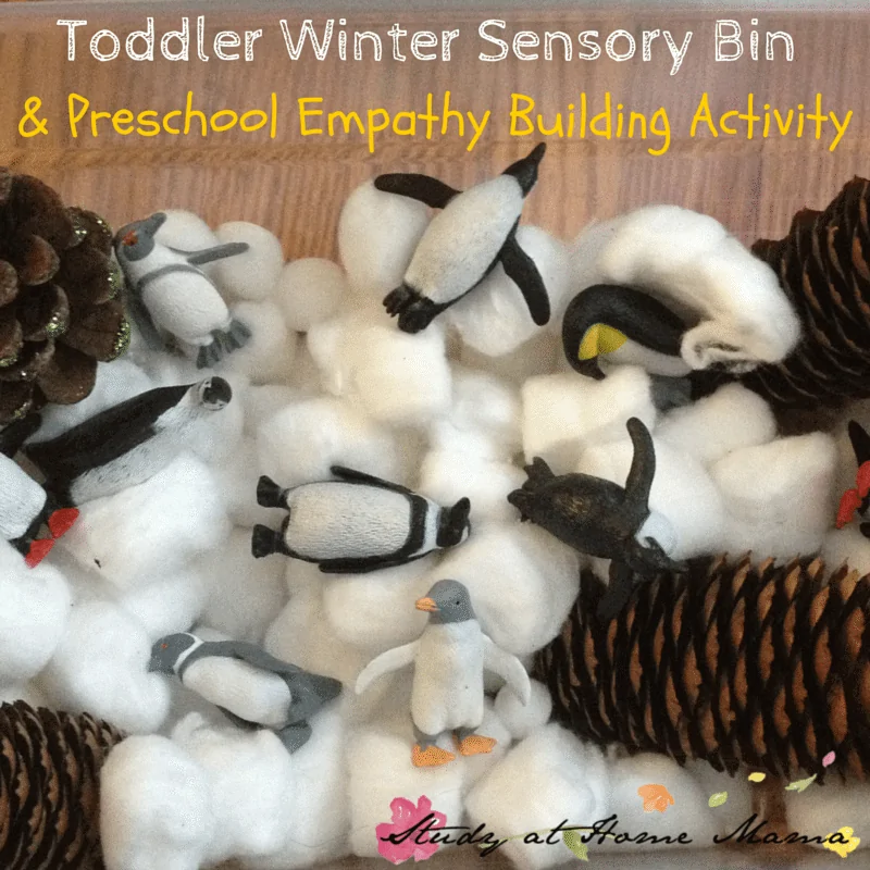 Toddler Winter Sensory Bin - and Preschool Empathy Building! ⋆ Sugar, Spice  and Glitter
