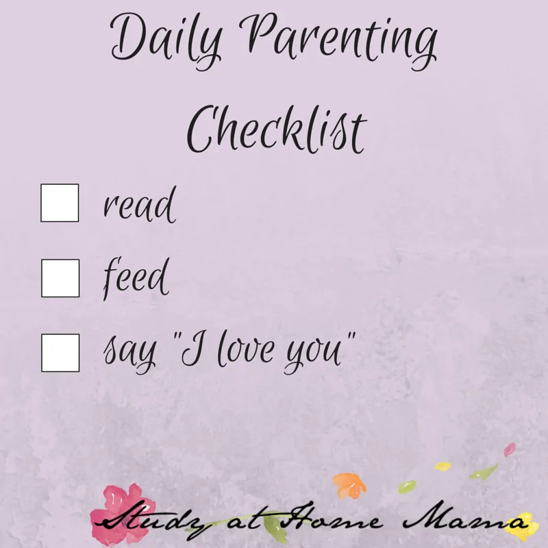 Daily Parenting Checklist: Parenting Inspiration