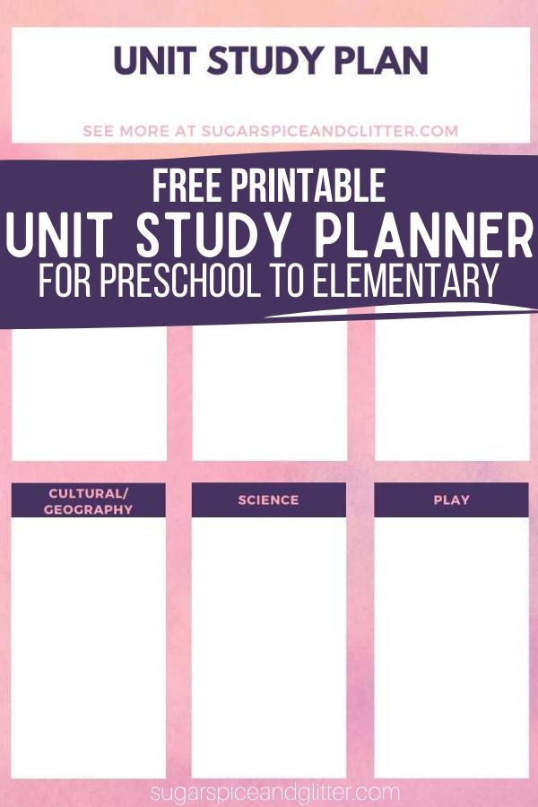 Free 3-page Unit Study Planners to help make your curriculum planning easier, and ensure you don't miss any subjects or modifications