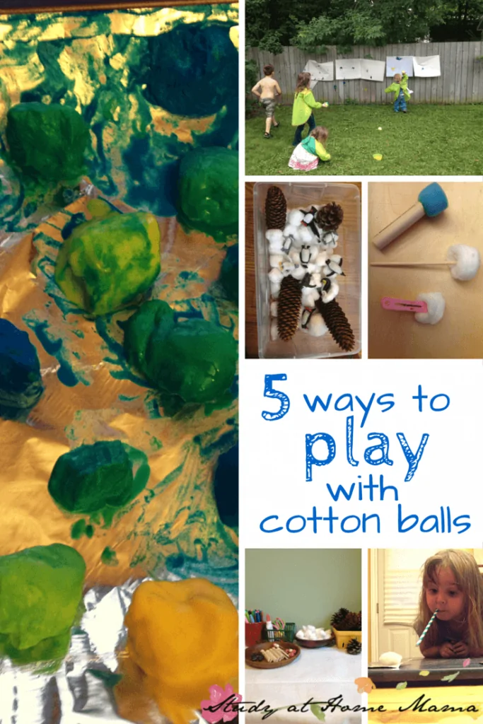 5 Ways to Play with Cotton Balls: Cotton Ball Activities and Sensory Play on a Budget