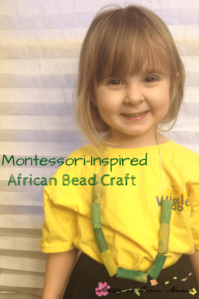 Montessori-Inspired African Bead Craft