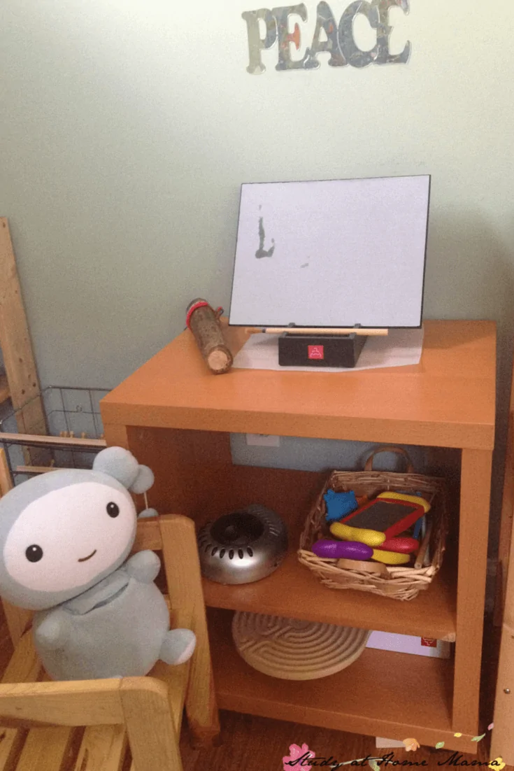 Preschool Peace Corner for School or Home designed by a psychologist and Montessori teacher