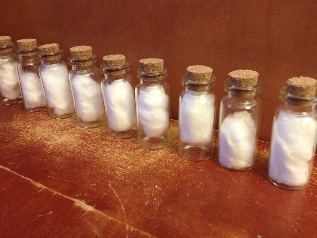 Montessori smelling bottles - part of the 5 Ways to Play with Cotton Balls