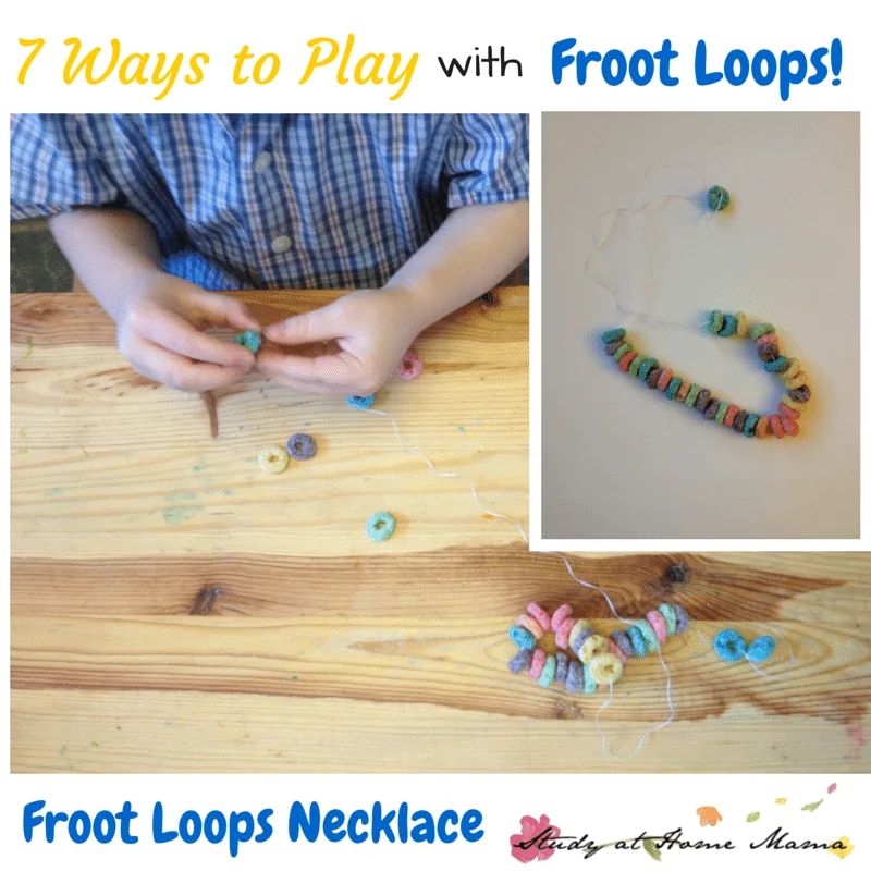 7 Ways to Play with Froot Loops: Froot Loops Necklace