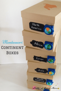 Montessori Continent Boxes