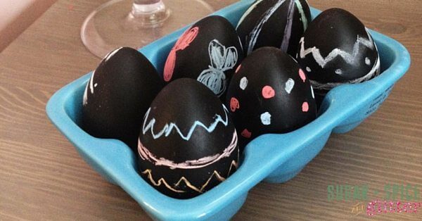 Kids Can Decorate these Chalkboard Easter Eggs OVER and Over Again!