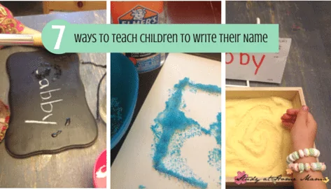 7 Ways to Teach Children to Write Their Name