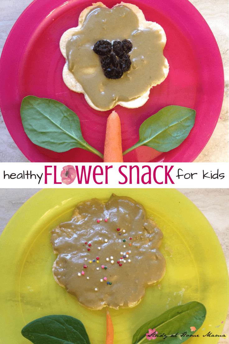 Healthy Flower Snack for kids