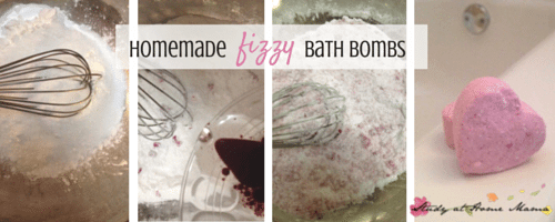 Homemade Fizzy Bath Bombs - easy enough for kids to make. A perfect frugal gift!