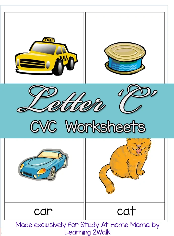 CVC Worksheets: C CVC Words