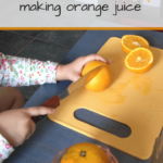 Montessori Practical Life Lesson: Squeezing Orange Juice