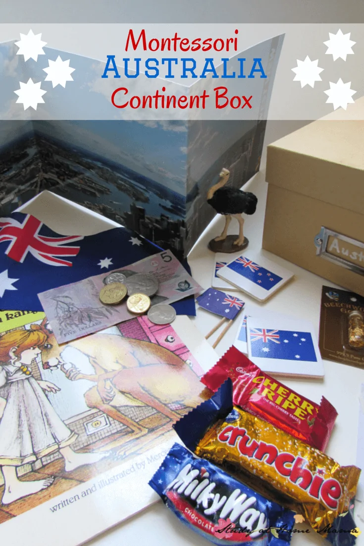 Montessori Australia Continent Box: Australia Geography and Culture exploration with kids