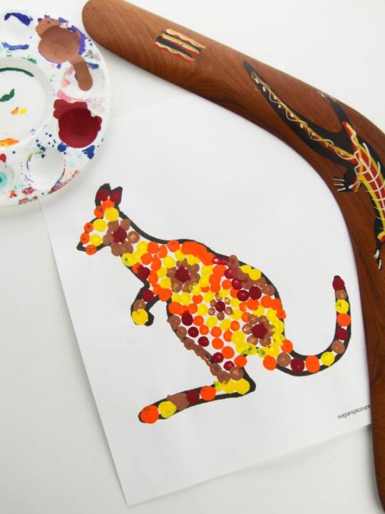 Kids Craft Ideas: Aboriginal Dot Painting (with Video) ⋆ Sugar, Spice and  Glitter
