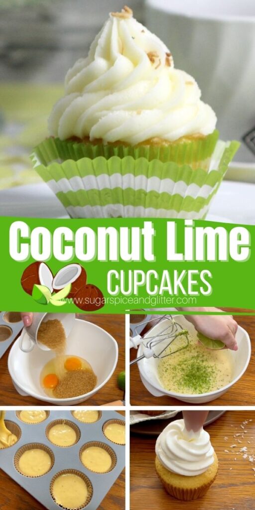 A mouthwatering dessert plucked straight from a song lyric, these Coconut Lime Cupcakes with Coconut Cream Cheese Frosting are a decadent summer cupcake recipe that will tantalize your tastebuds with their tropical flavor profile.