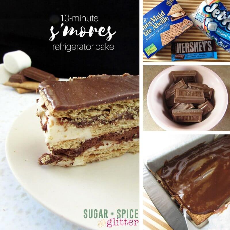 How to make the famous s'mores refrigerator cake - the perfect easy summer dessert when you don't want to turn on the oven!