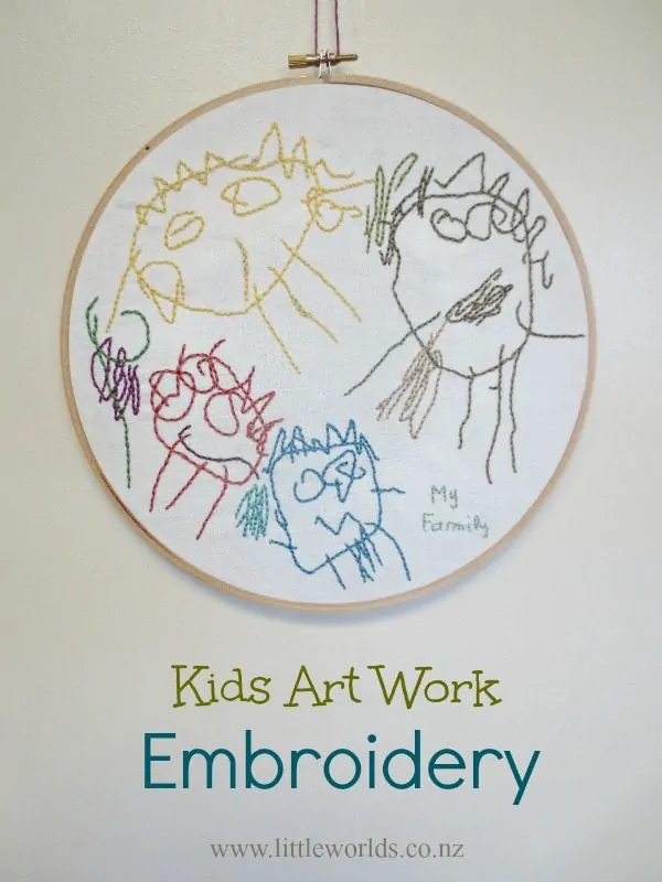 Kids Art Work Embroidery