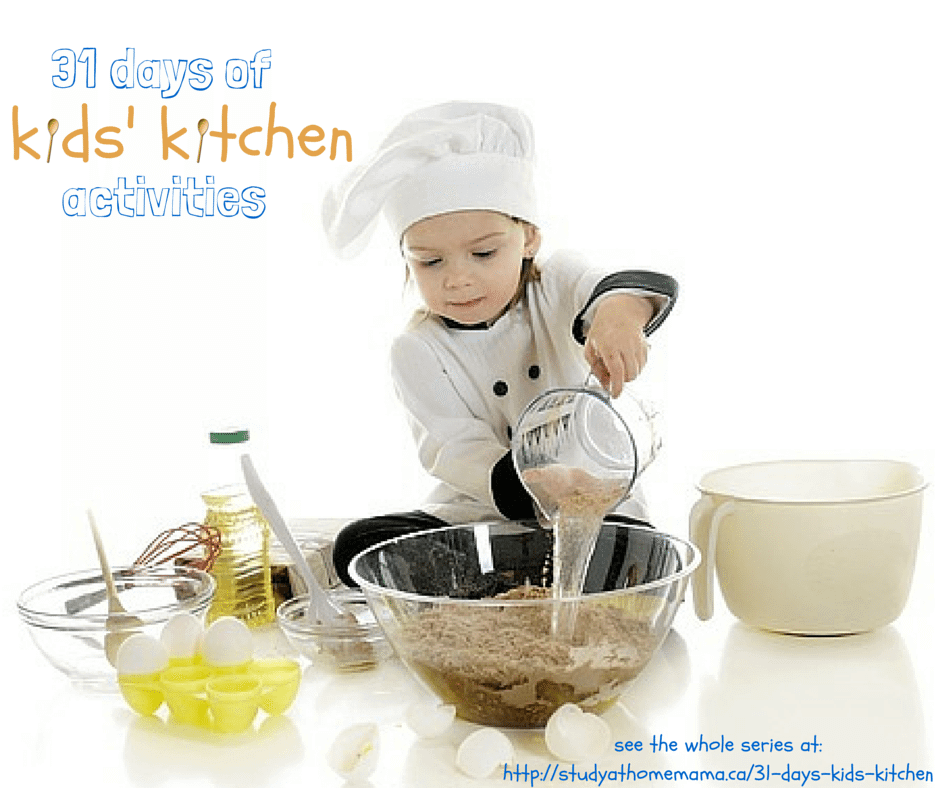 31 days of kids kitchen activities - everything from kid-made recipes, kitchen science experiments, and kid-friendly kitchen set-ups. We're covering it all during our 31 Days of Kids' Kitchen Activities!
