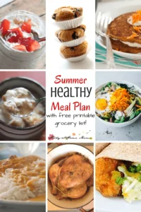 Summer Healthy Meal Plan