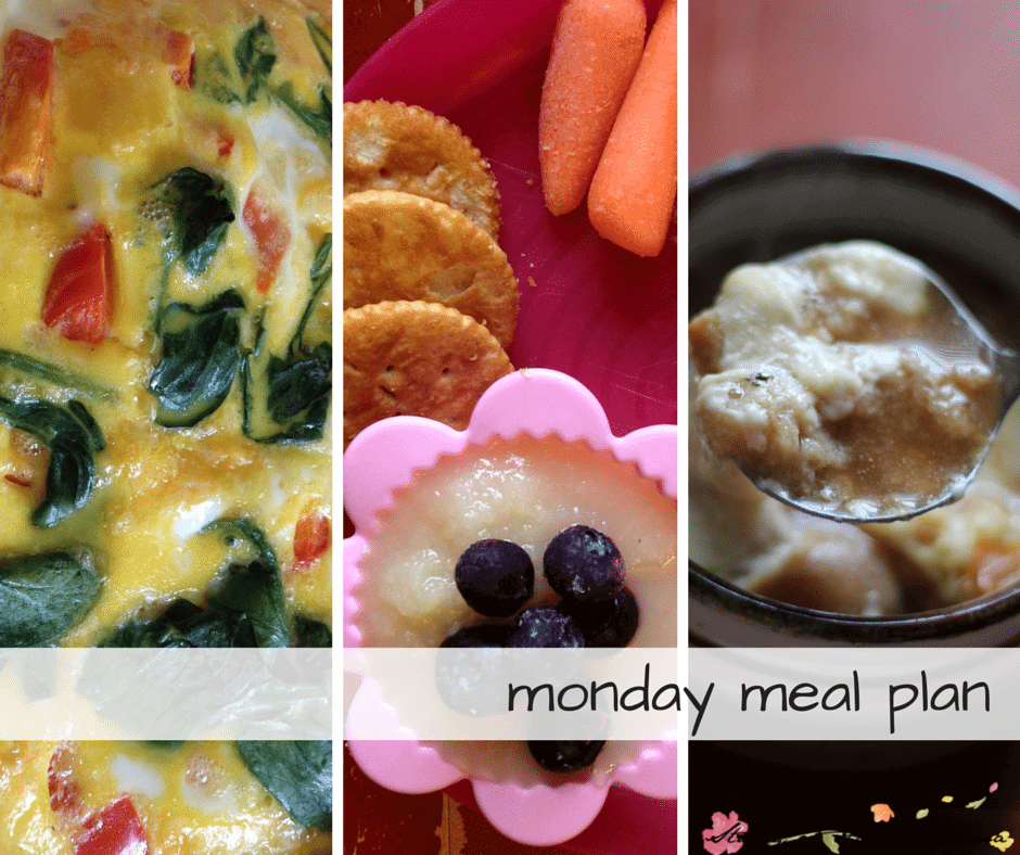 Monday Meal Plan - Day One of a 7 Day Healthy Meal Plan, complete with free printable meal plan and grocery list
