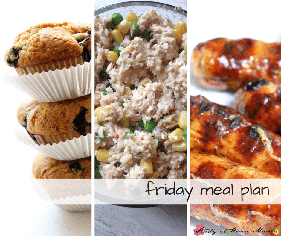 Friday Meal Plan - Day Five of a 7 Day Healthy Meal Plan, complete with free printable meal plan and grocery list