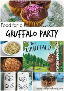 Gruffalo Party Food from Sunny Day Family