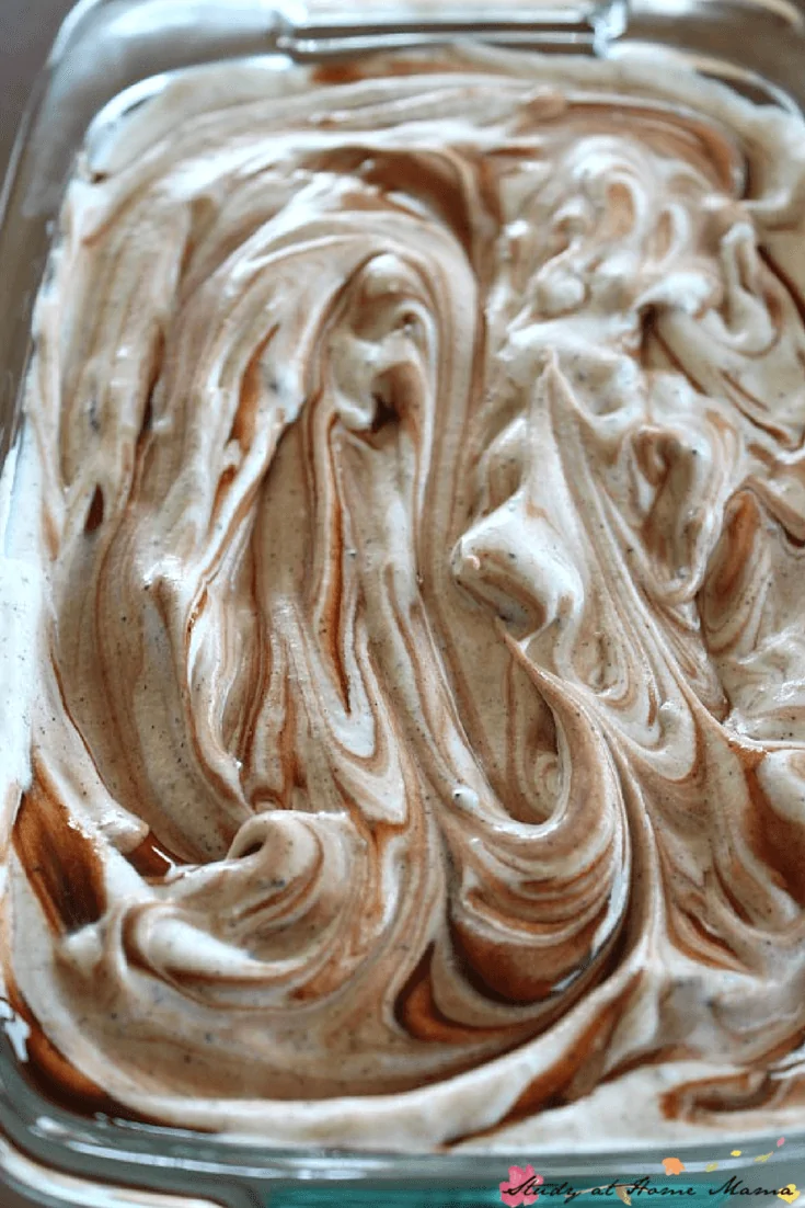 Cookies n Cream, fudge swirl ice cream... homemade ice cream at it's finest!