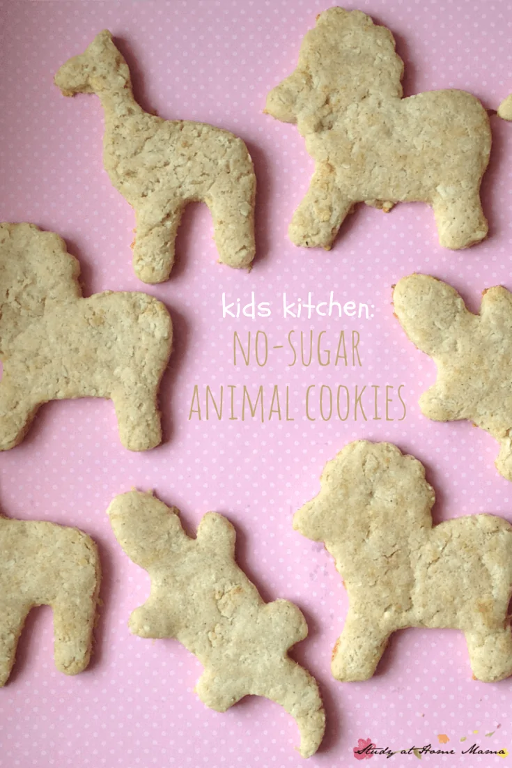 Kids Kitchen: Sugar-free Animal Cookies recipe made by kids. An easy healthy recipe for cookies that kids will love!