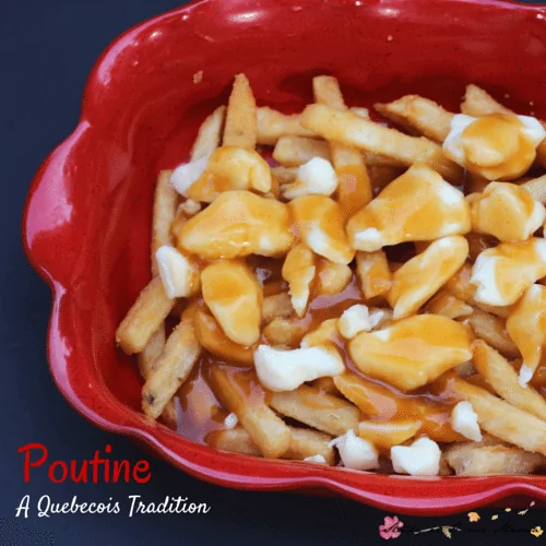 Kids Kitchen: Easy Poutine Recipe - a traditional Canadian treat, poutine is easy to make at home. Crispy french fries and chewy cheese curds, smothered in gravy. YUM!