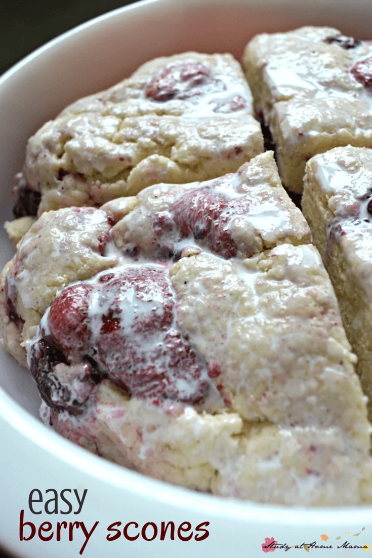 Why you should use a cream wash when baking homemade scones recipe