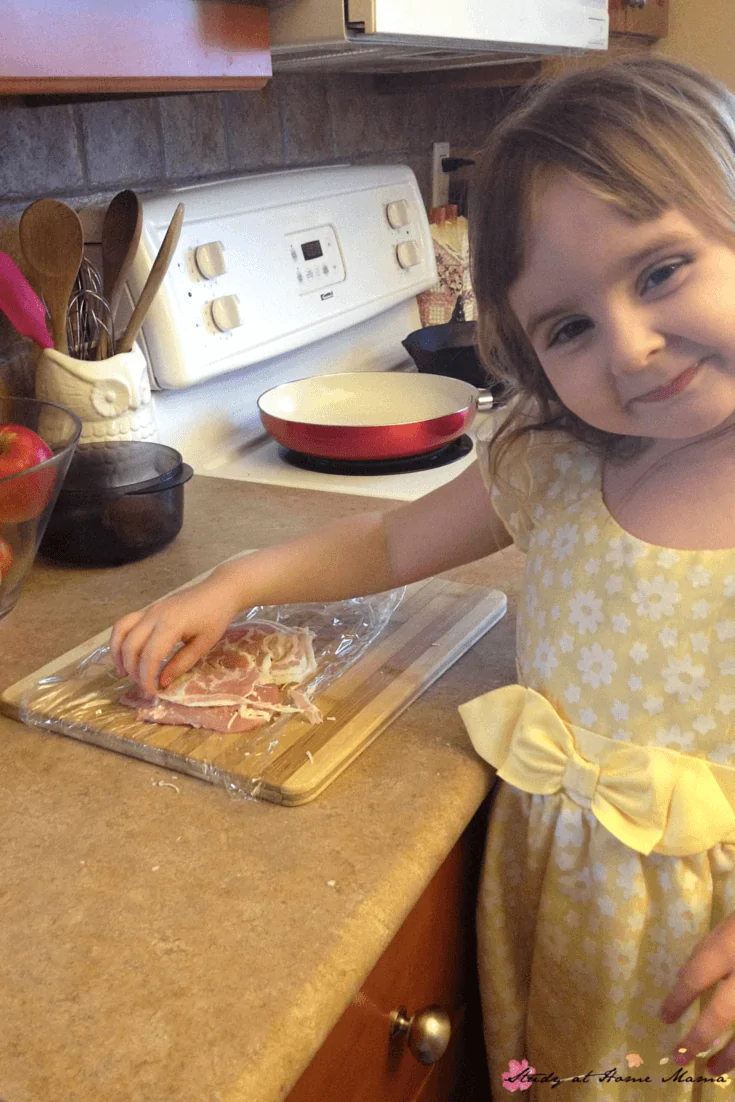 Ella is so proud of her prosciutto and parmesan chicken inspired by Jamie Oliver's chicken recipe - an easy healthy recipe the whole family will love, and kids can help prepare!
