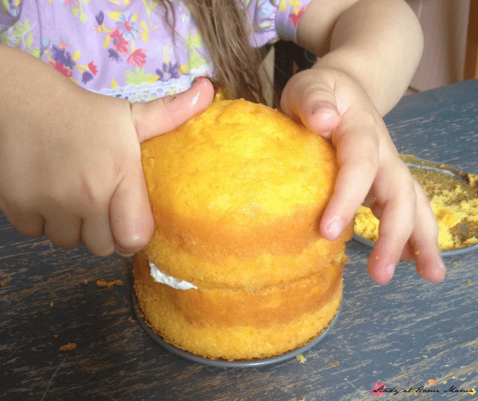 Making a homemade mango cake with kids is super easy and a great way to instill kitchen confidence