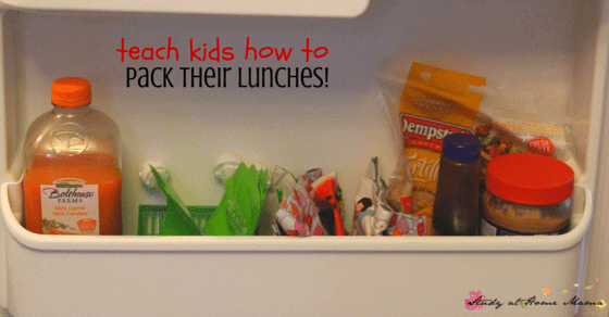 Fun Ways to Teach Kids To Pack Their Lunches - get kids ready for back to school (or first-time school) with these simple and fun ideas for teaching kids how to pack their lunches!