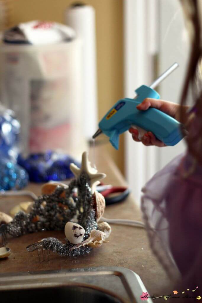 We love using a cool touch hot glue gun for our kids craft ideas. Trusting children to use real tools allows them to practice and exhibit responsibility.