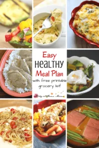 easy healthy meal plan