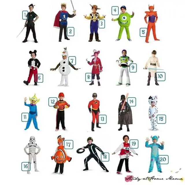How cute are these Disney Costumes for Boys?