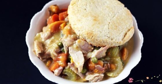 Crockpot Chicken Pot Pie is an easy, healthy meal the whole family will love - and will save you time in the kitchen